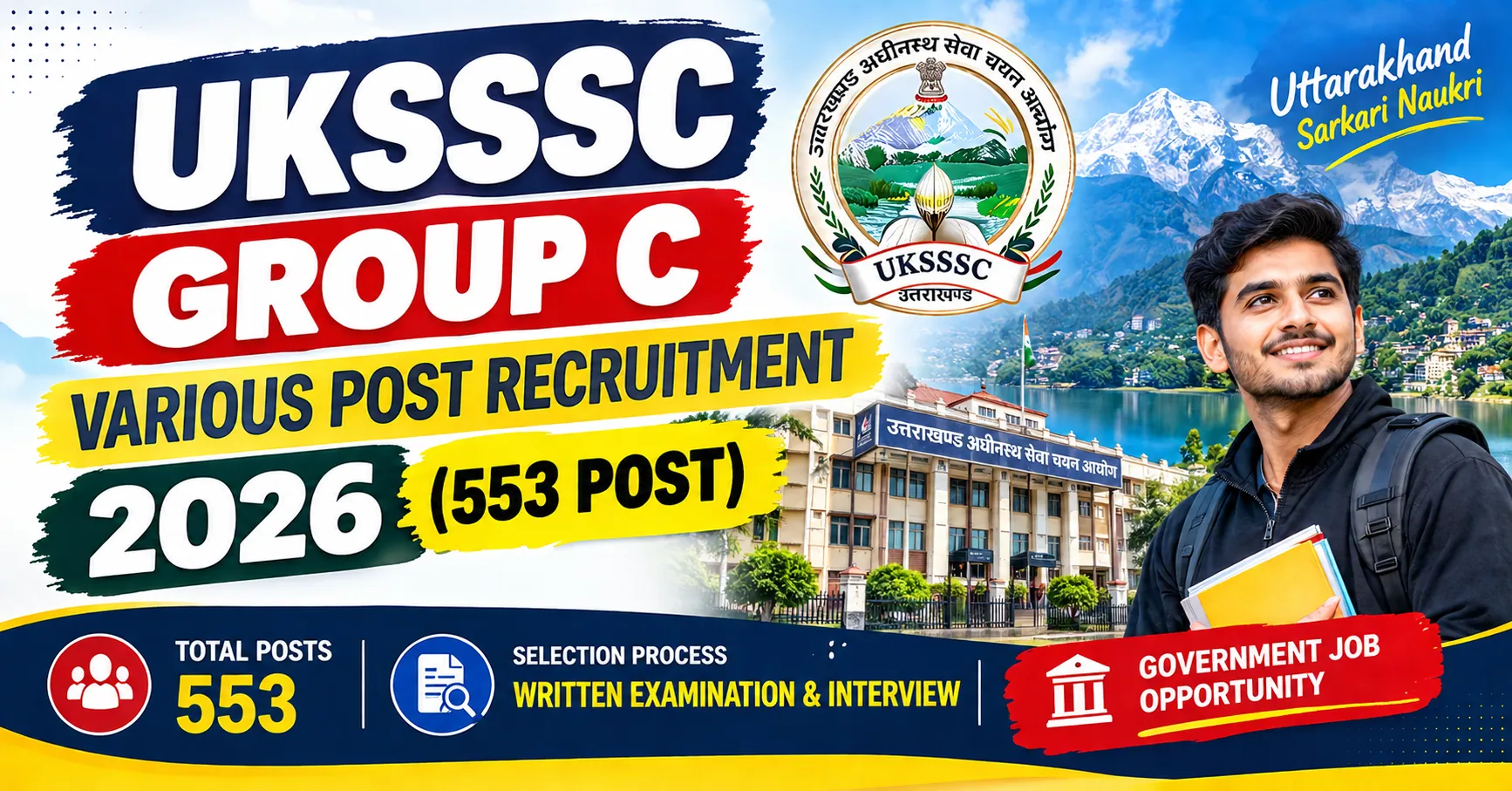 UKSSSC Group C Various Post Recruitment 2026 (553 Post)