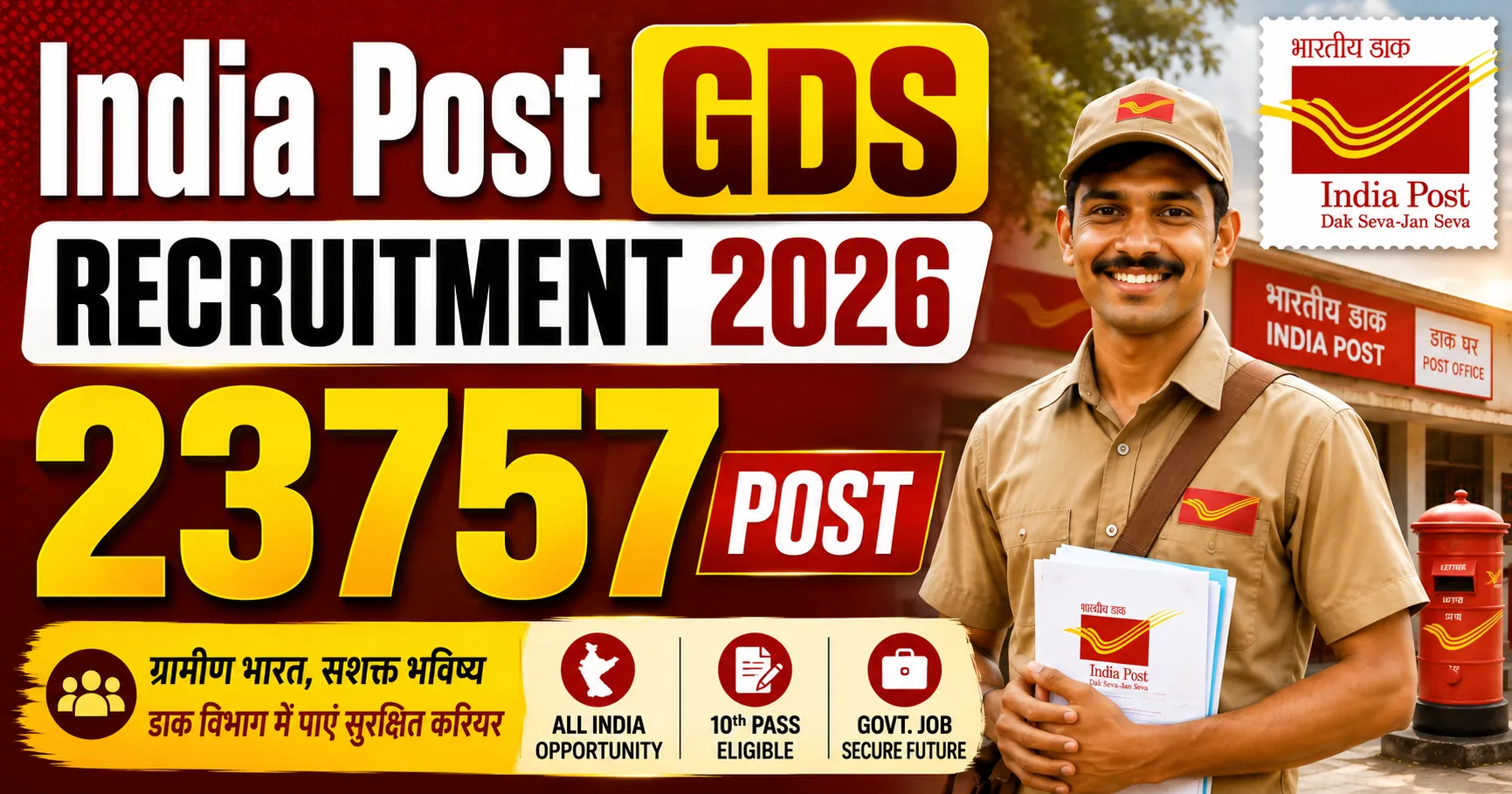 India Post GDS Recruitment 2026 (23757 Post)